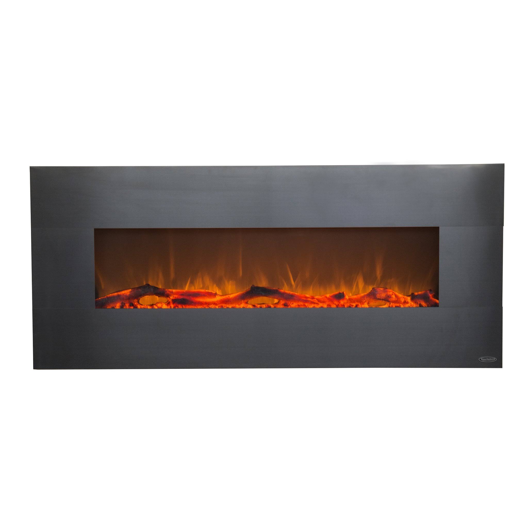Touchstone 80026 Onyx Stainless Wall Mounted Electric Fireplace - 50 NCJDZO