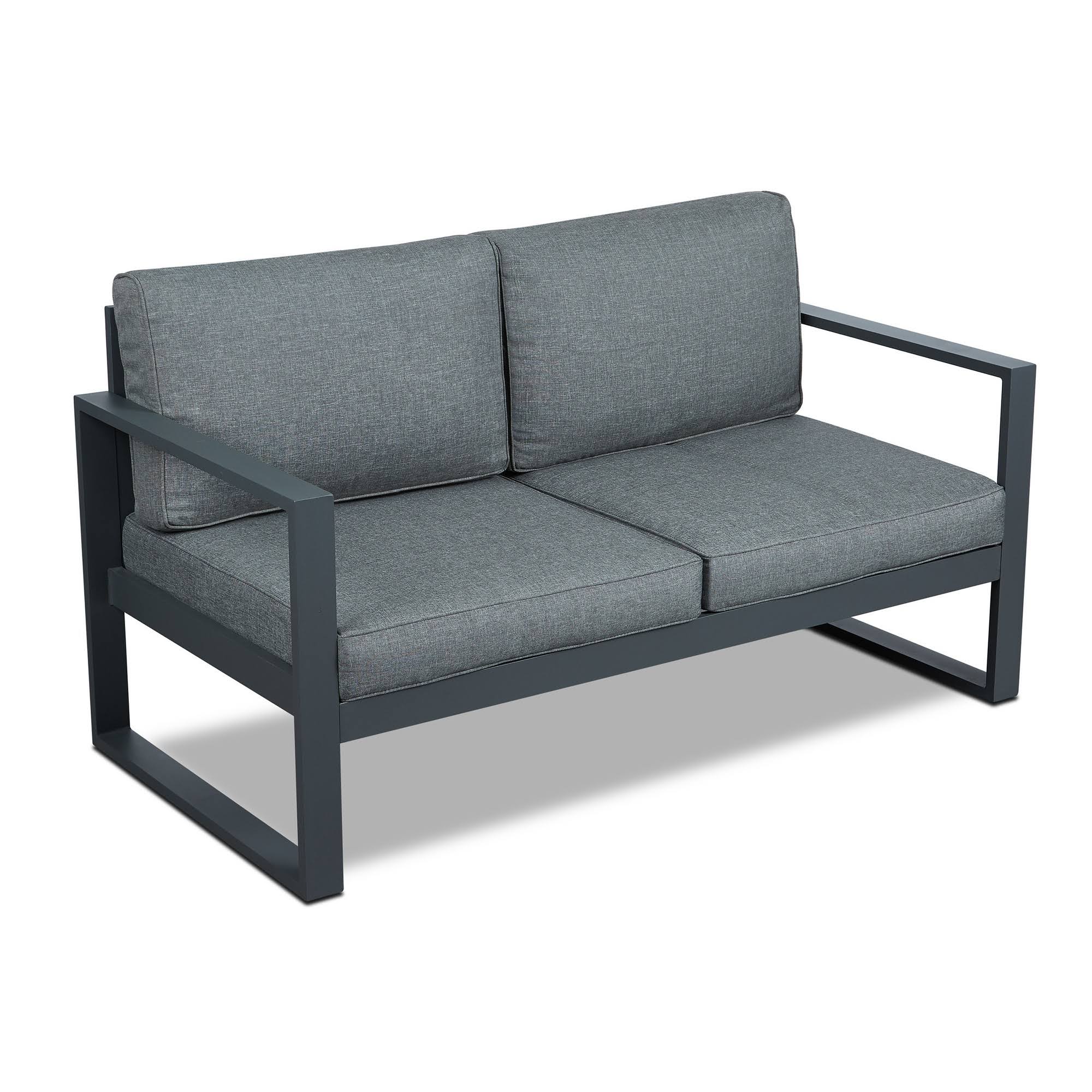 Real Flame Baltic Outdoor Loveseat, Grey XSEQYH